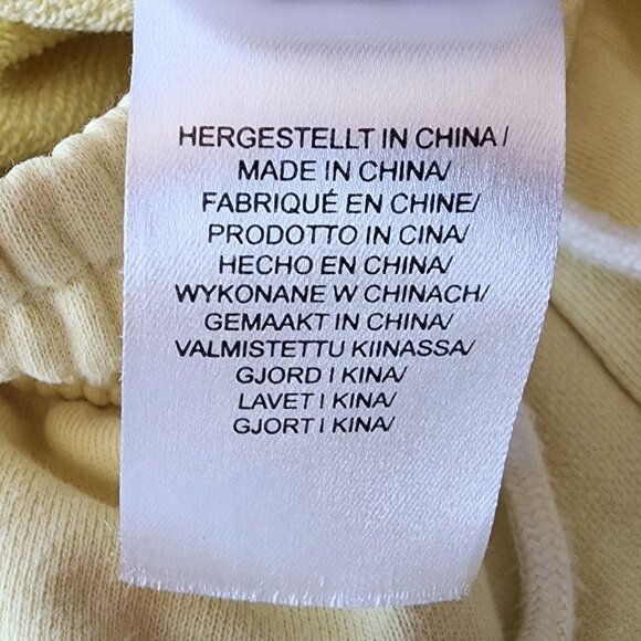 WRSTBHVR Studio Womens Medium Shorts June Pastel Yellow Sweat Gym Drawstring - Picture 10 of 11